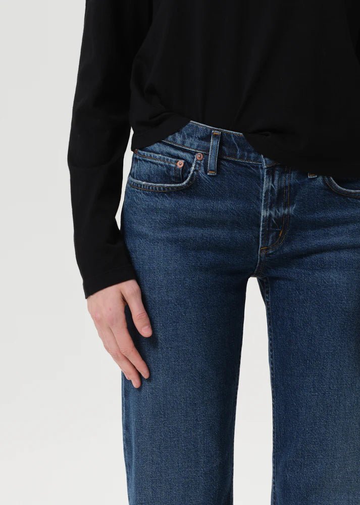 Agolde - Slick Low - Rise Slim 29" Jean - Kalifornia Jean Bar