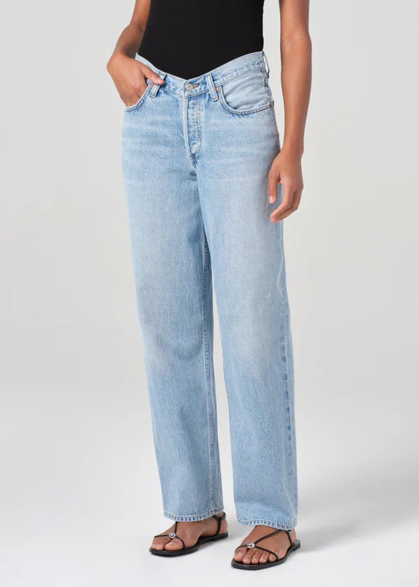 Agolde - V Waist Baggy in Prevail - Kalifornia Jean Bar