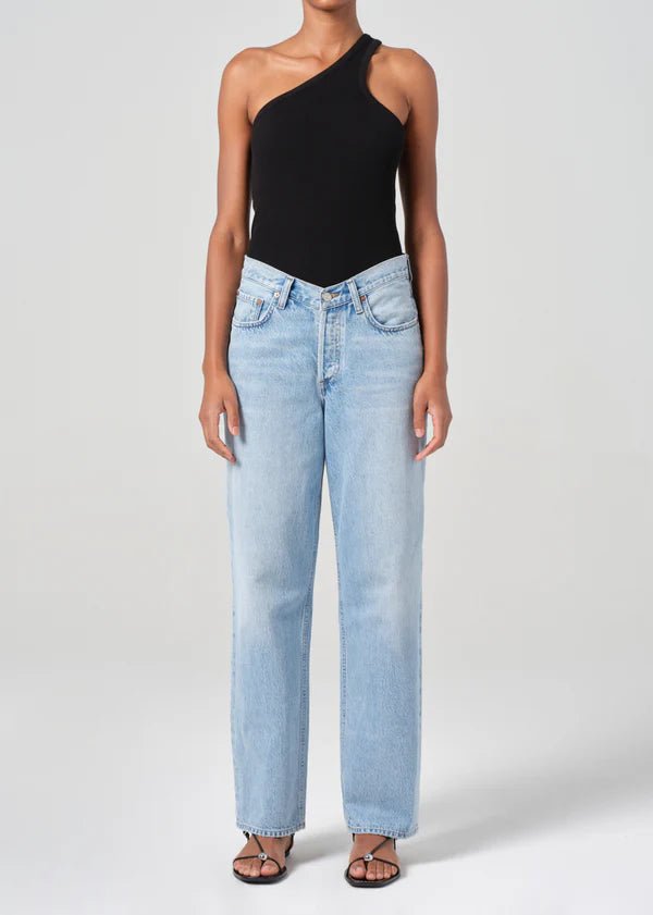 Agolde - V Waist Baggy in Prevail - Kalifornia Jean Bar