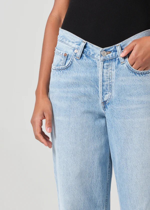 Agolde - V Waist Baggy in Prevail - Kalifornia Jean Bar