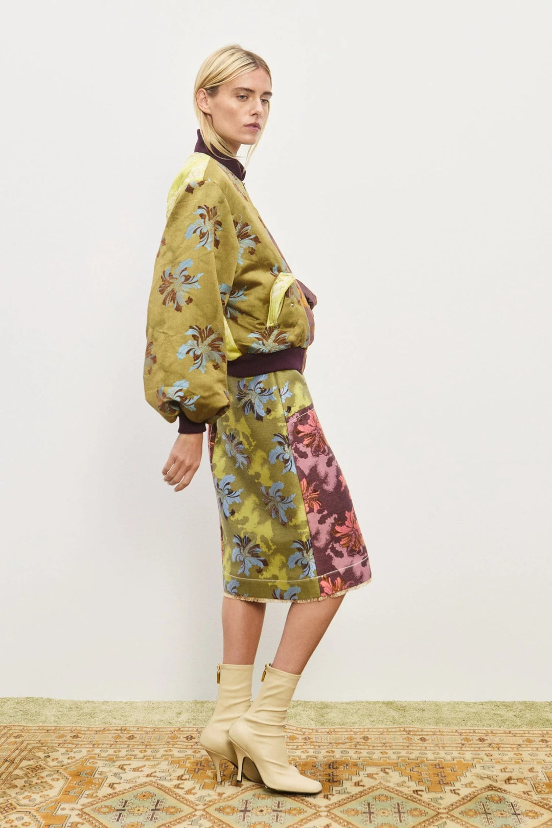 Alémais - Adriana Jacquard Bomber Jacket - Kalifornia Jean Bar