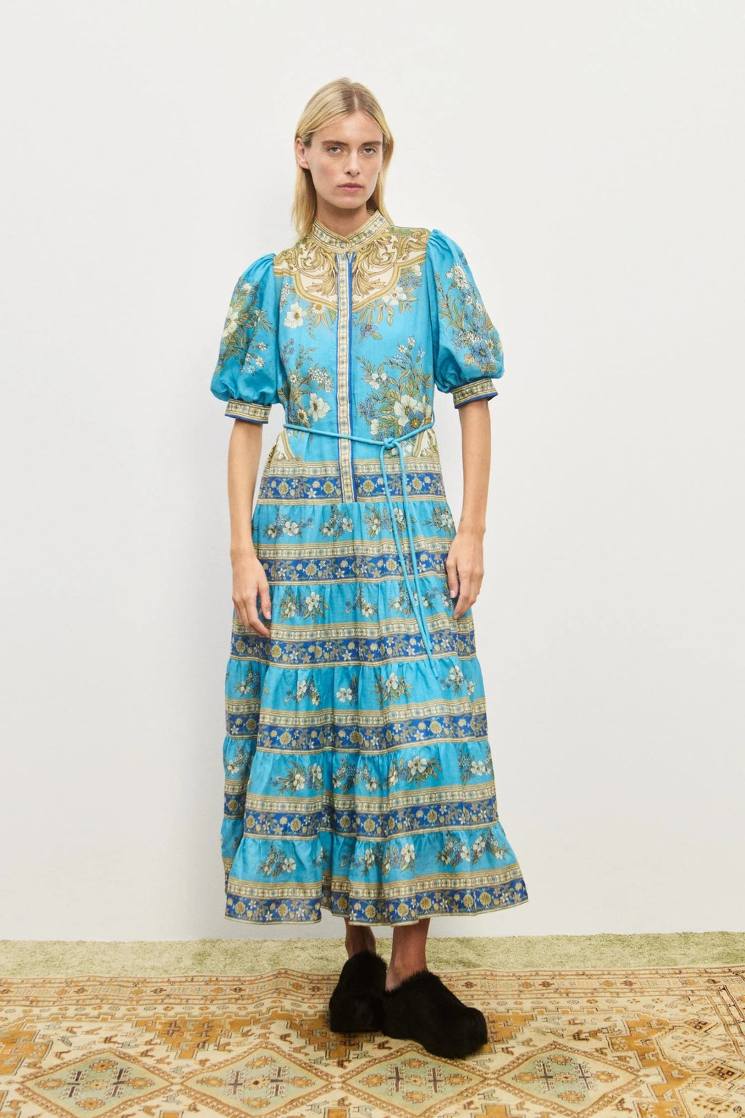 Alémais - Cassie Tiered Midi Dress - Kalifornia Jean Bar