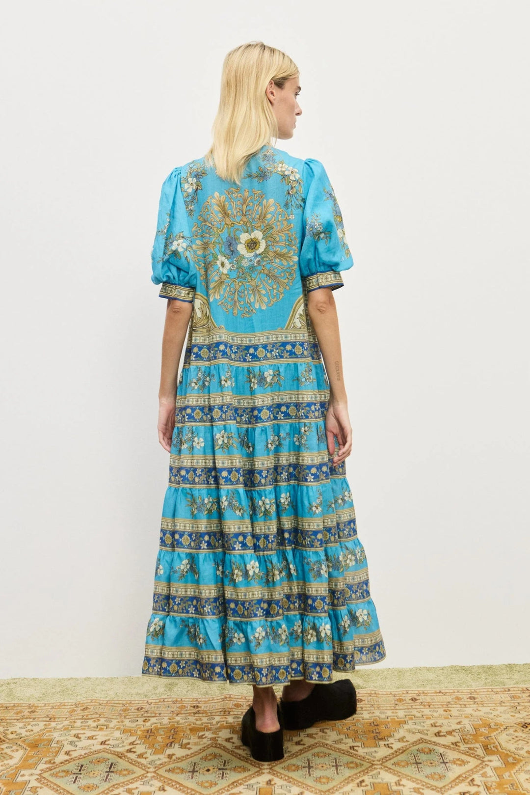 Alémais - Cassie Tiered Midi Dress - Kalifornia Jean Bar