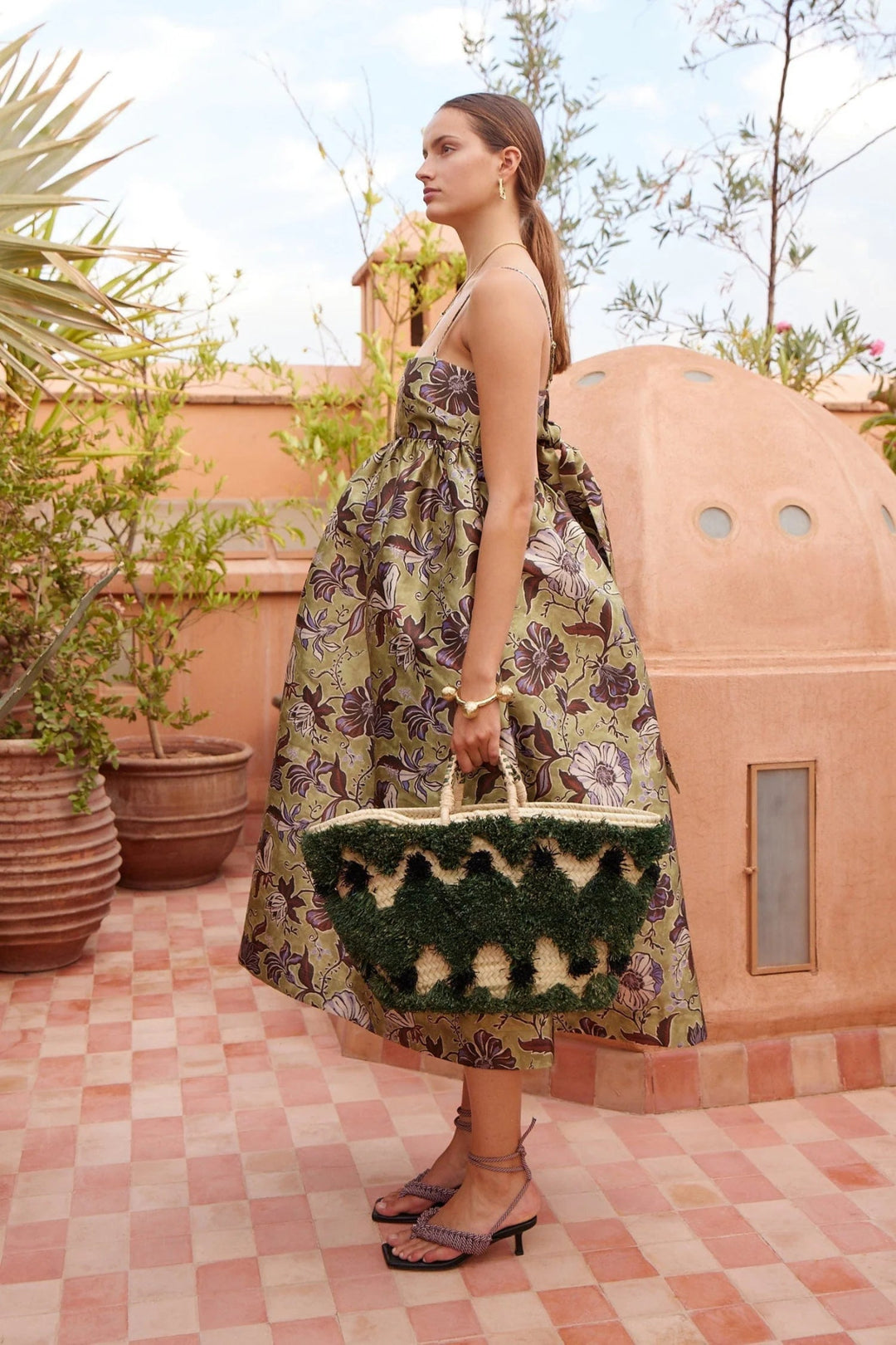 Alémais - Citron Midi Dress - Kalifornia Jean Bar