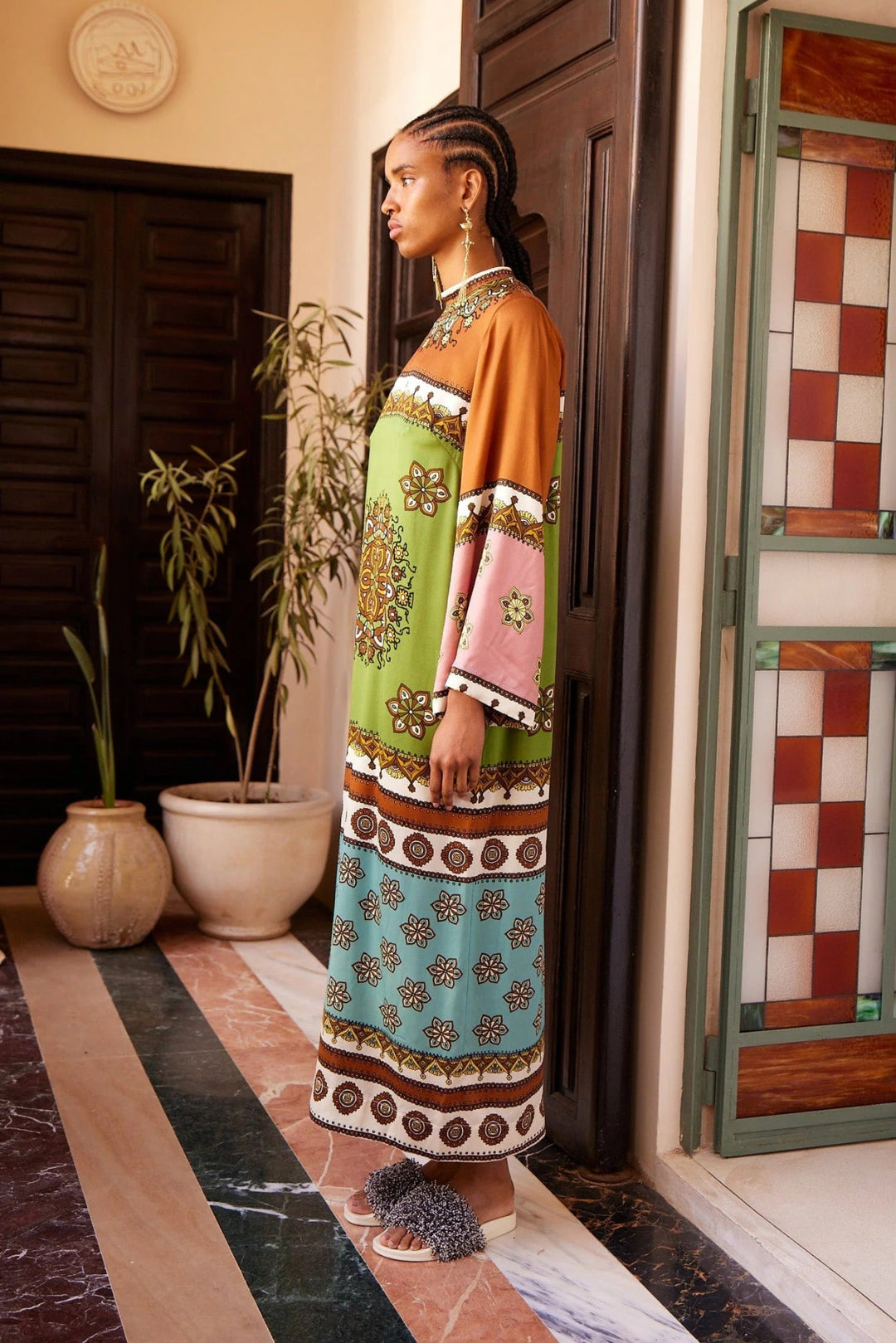 Alémais - Contina Silk Midi Dress - Kalifornia Jean Bar