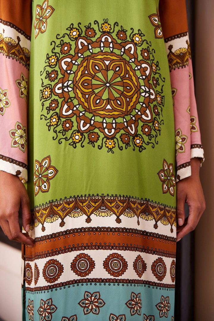 Alémais - Contina Silk Midi Dress - Kalifornia Jean Bar