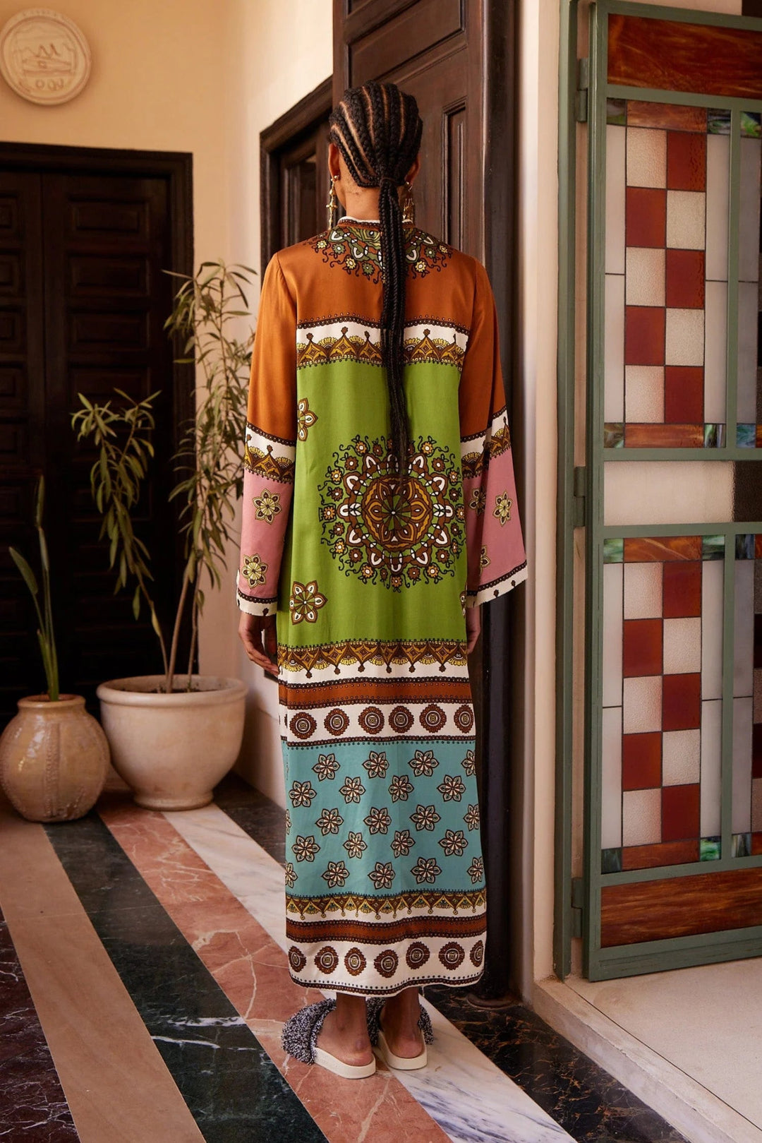 Alémais - Contina Silk Midi Dress - Kalifornia Jean Bar