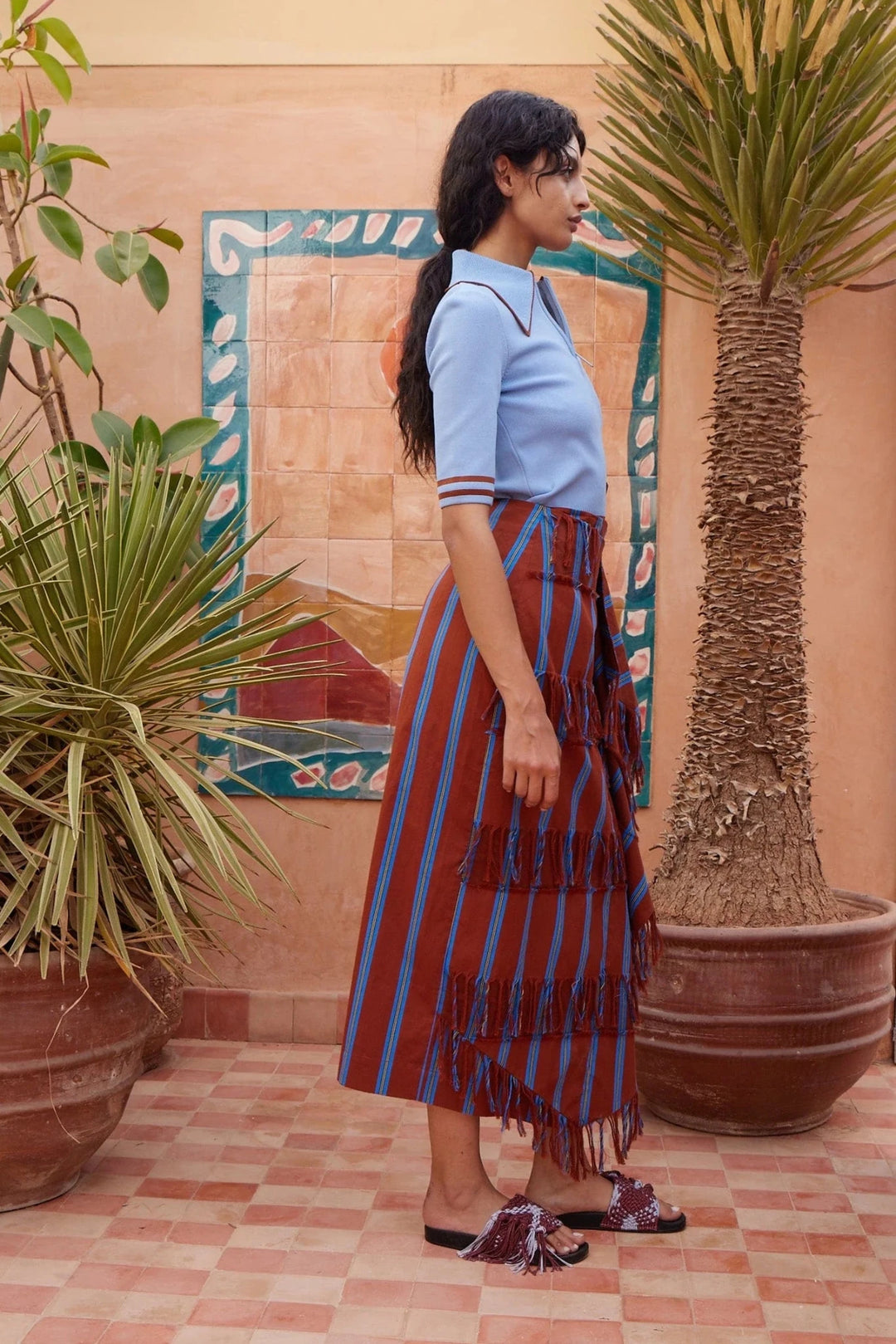 Alémais - Noura Knit Blue Polo - Kalifornia Jean Bar