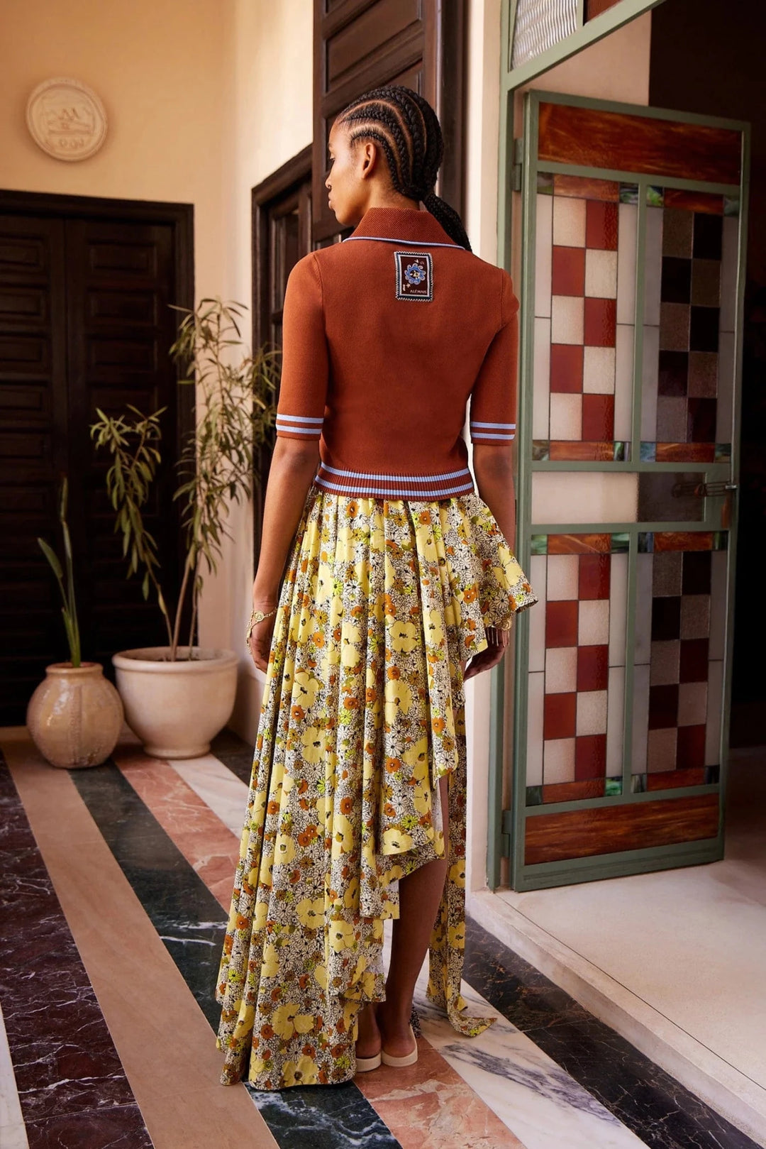 Alémais - Noura Knit Rust Polo - Kalifornia Jean Bar