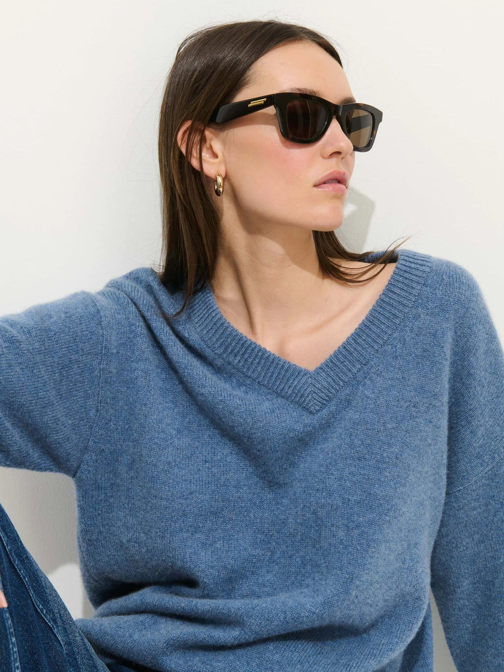 Alex Mill - Baltic Rowan V - Neck Sweater - Kalifornia Jean Bar
