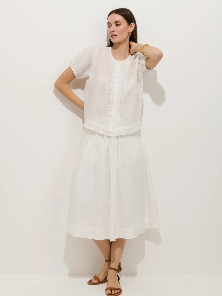 Alex Mill - Brittany Skirt in Ramie Off - White - Kalifornia Jean Bar