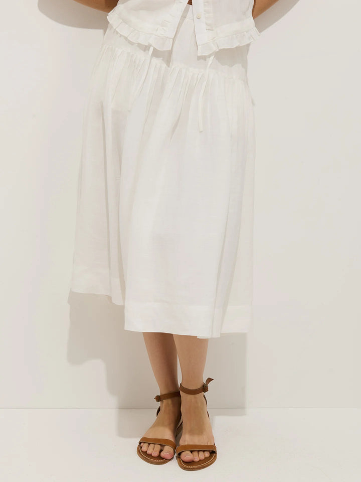 Alex Mill - Brittany Skirt in Ramie Off - White - Kalifornia Jean Bar