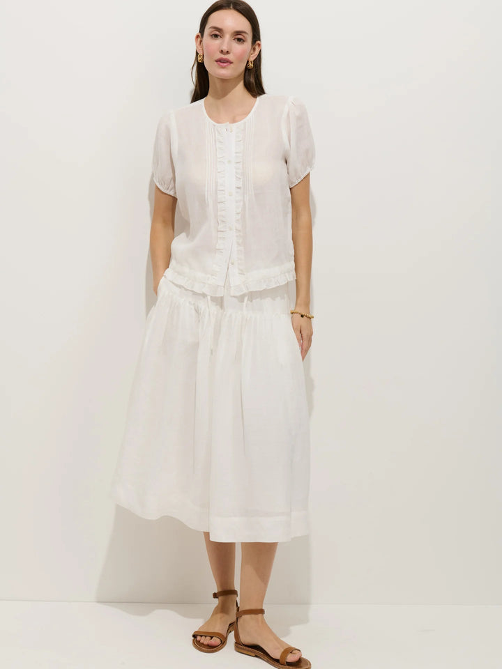 Alex Mill - Brittany Skirt in Ramie Off - White - Kalifornia Jean Bar