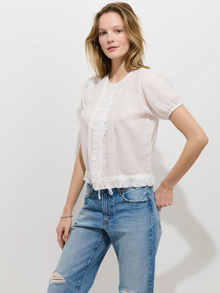 Alex Mill - Brittany Top in Ramie - Kalifornia Jean Bar