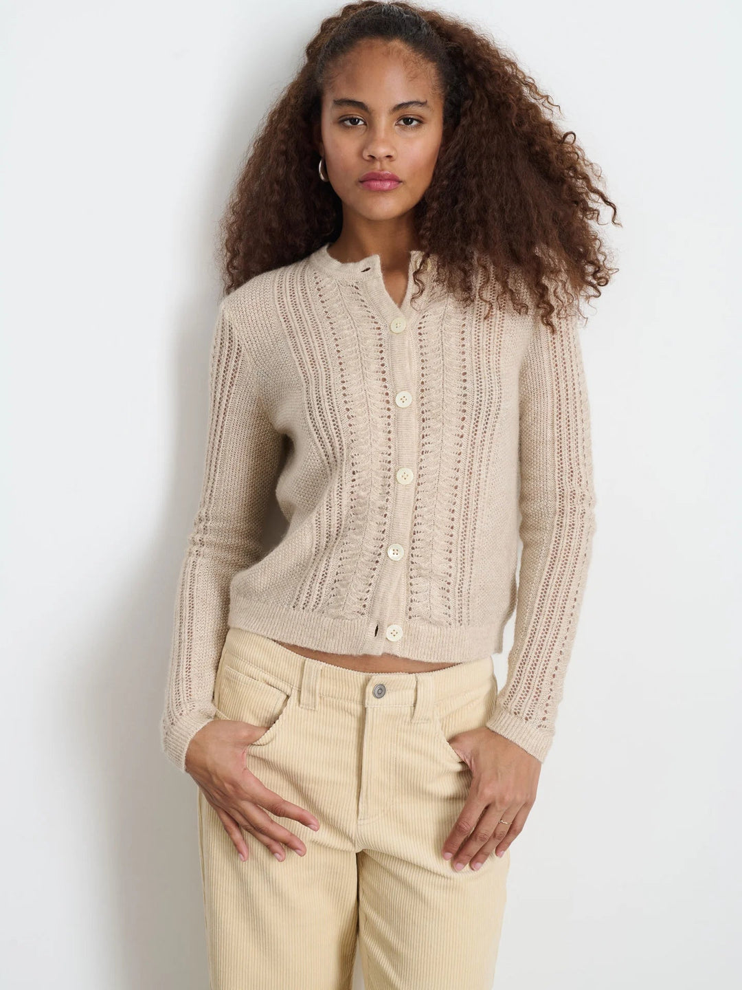 Alex Mill - Champagne Addison Cardigan - Kalifornia Jean Bar Alex Mill - Champagne Addison Cardigan