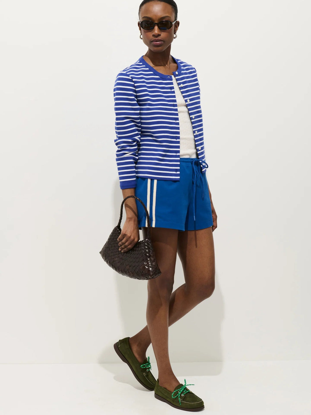 Alex Mill - Coco Sport Striped Cardigan Blue/Ivory - Kalifornia Jean Bar