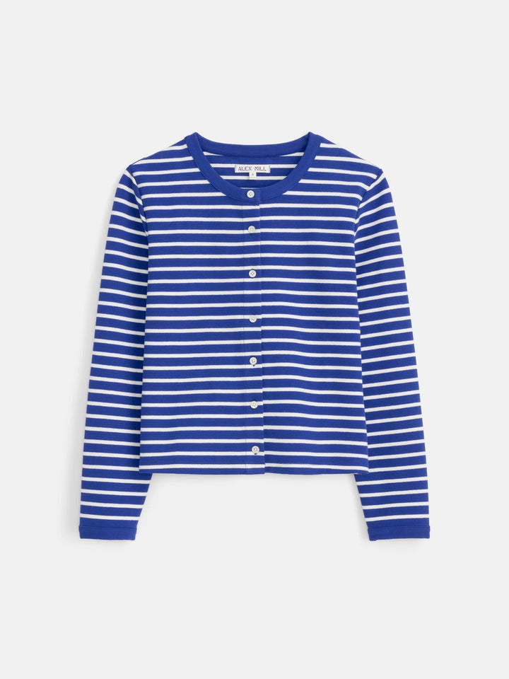Alex Mill - Coco Sport Striped Cardigan Blue/Ivory - Kalifornia Jean Bar