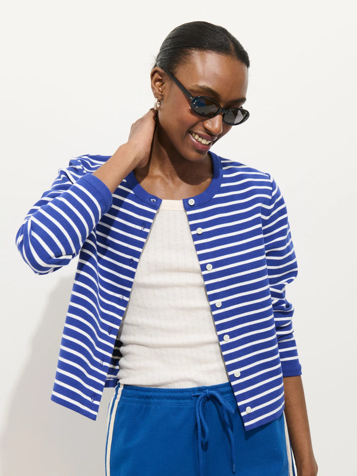 Alex Mill - Coco Sport Striped Cardigan Blue/Ivory - Kalifornia Jean Bar