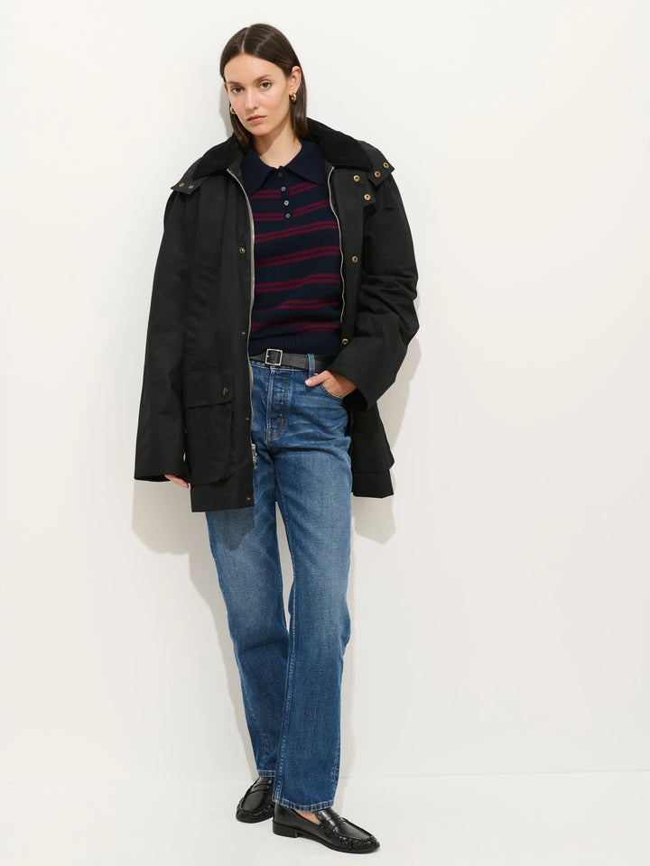 Alex Mill - Deep Navy/Barolo Alice Polo Cashmere Stripe - Kalifornia Jean Bar