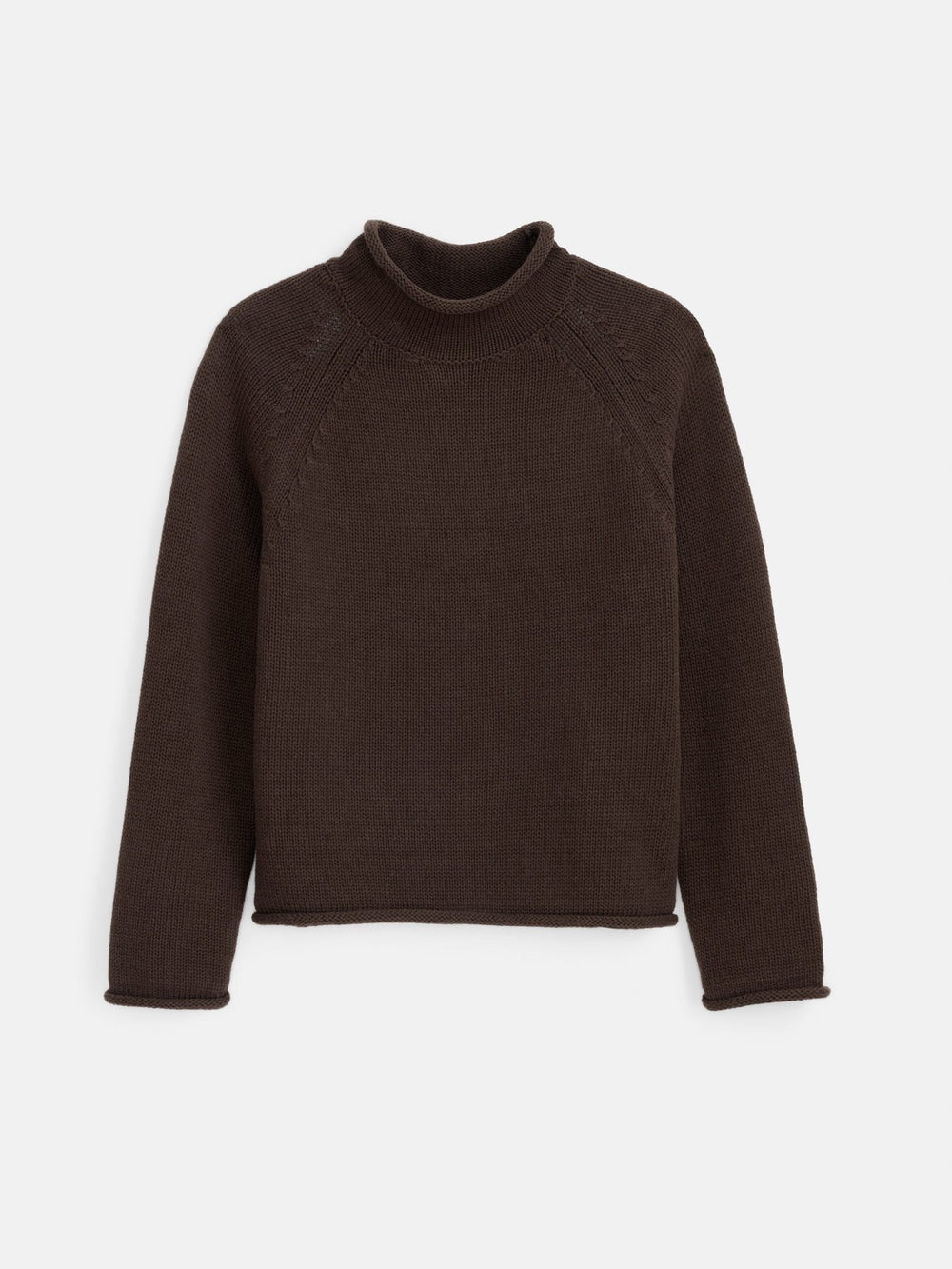 Alex Mill - Eastport Rollneck Sweater in Dark Chocolate - Kalifornia Jean Bar
