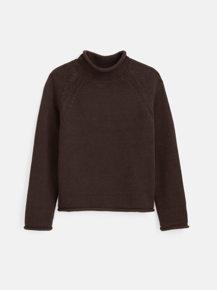 Alex Mill - Eastport Rollneck Sweater in Dark Chocolate - Kalifornia Jean Bar