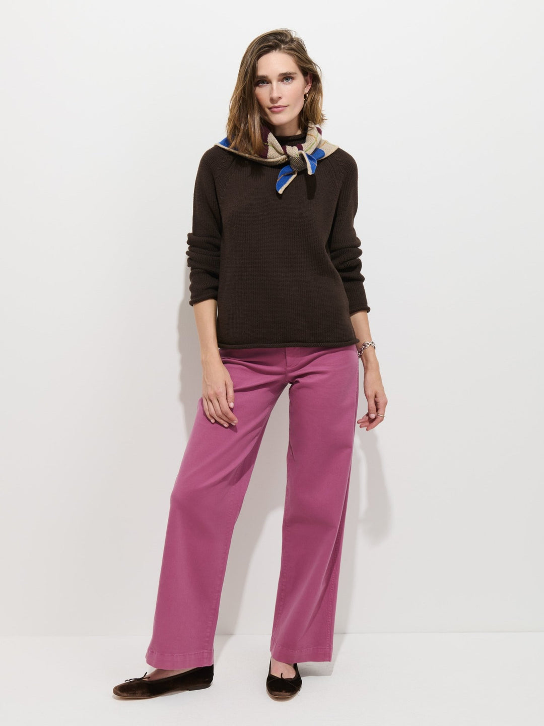 Alex Mill - Eastport Rollneck Sweater in Dark Chocolate - Kalifornia Jean Bar