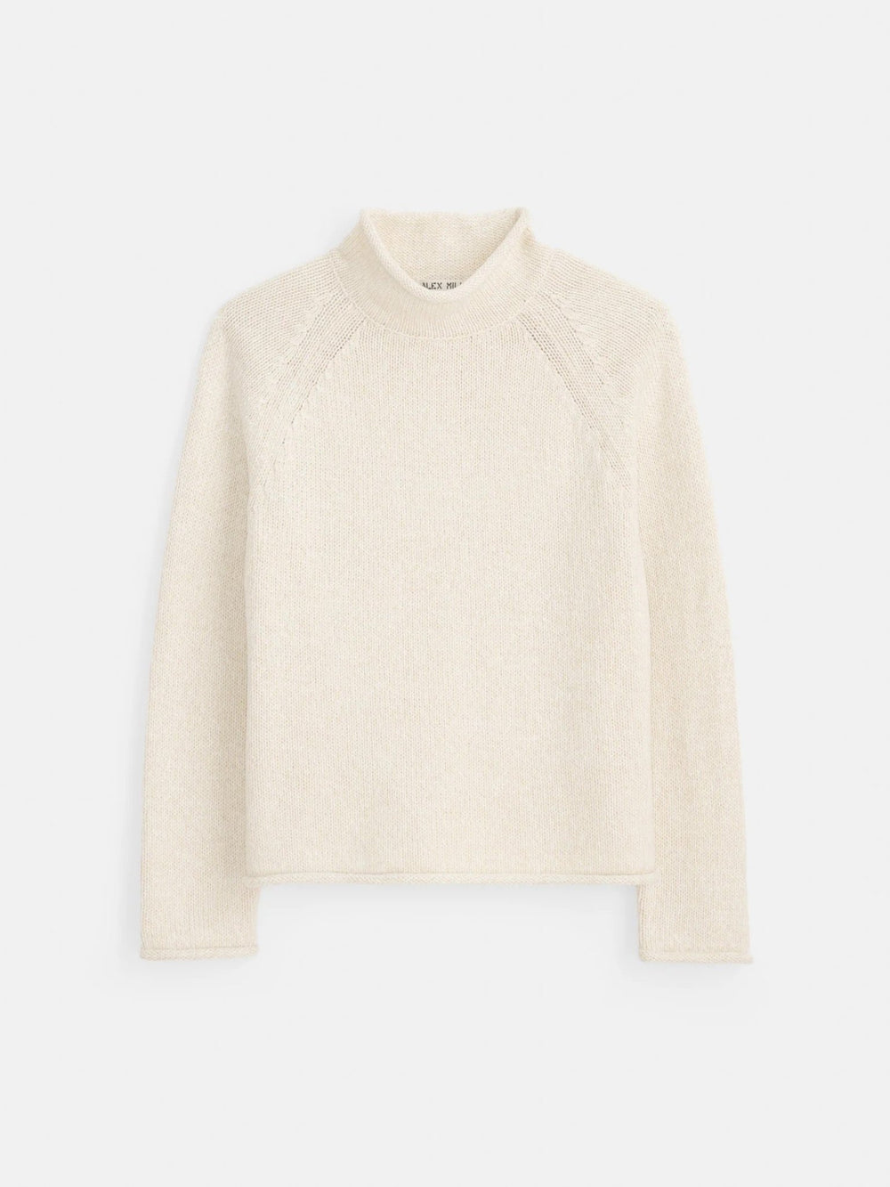 Alex Mill - Eastport Rollneck Sweater in Marled Ivory - Kalifornia Jean Bar