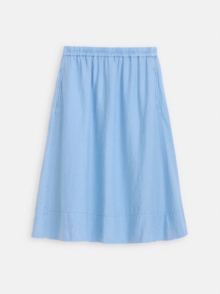 Alex Mill - Maddie Linen Skirt in Bel Air Blue - Kalifornia Jean Bar