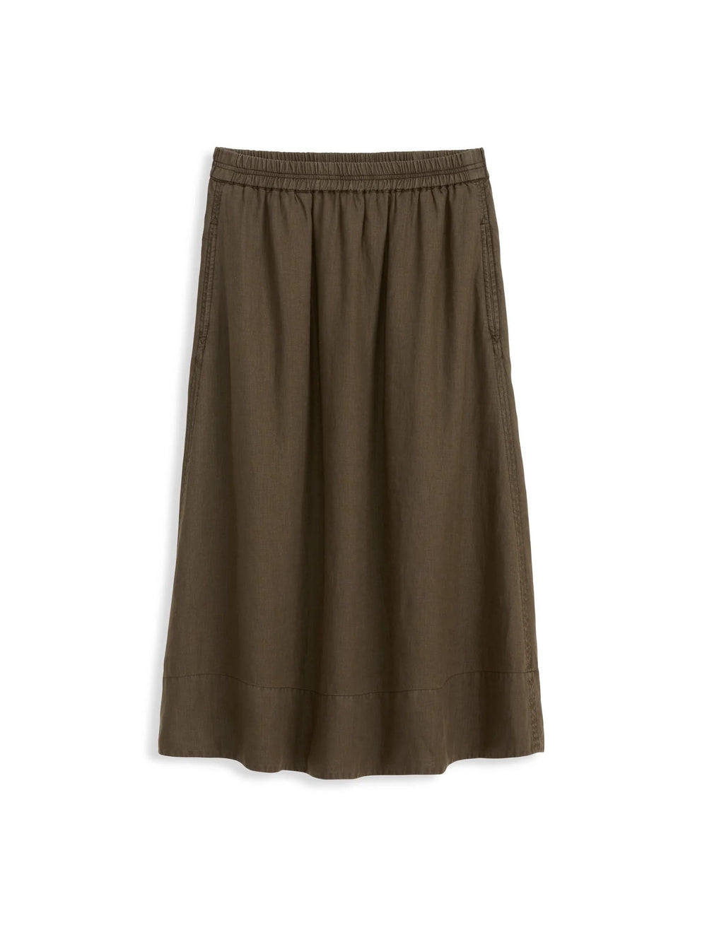 Alex Mill - Maddie Linen Skirt in Deep Moss - Kalifornia Jean Bar