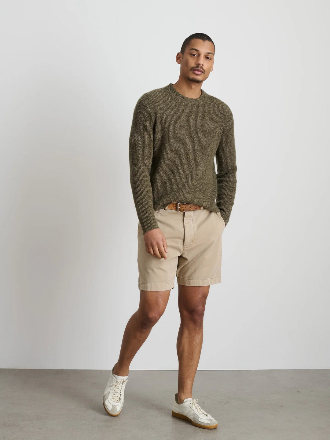 Alex Mill - Marled Olive Jordan Sweater - Kalifornia Jean Bar