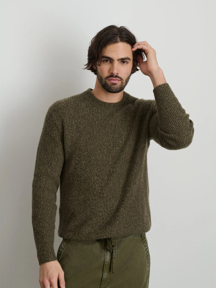 Alex Mill - Marled Olive Jordan Sweater - Kalifornia Jean Bar