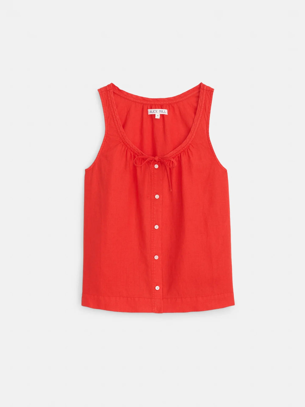 Alex Mill - Sydney Linen Top in Chili - Kalifornia Jean Bar