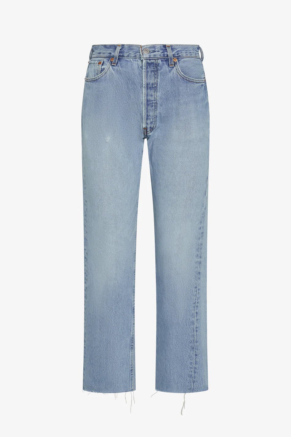 Aligrace - Relaxed Raw Hem Vintage Jean Light Medium Wash - Kalifornia Jean Bar