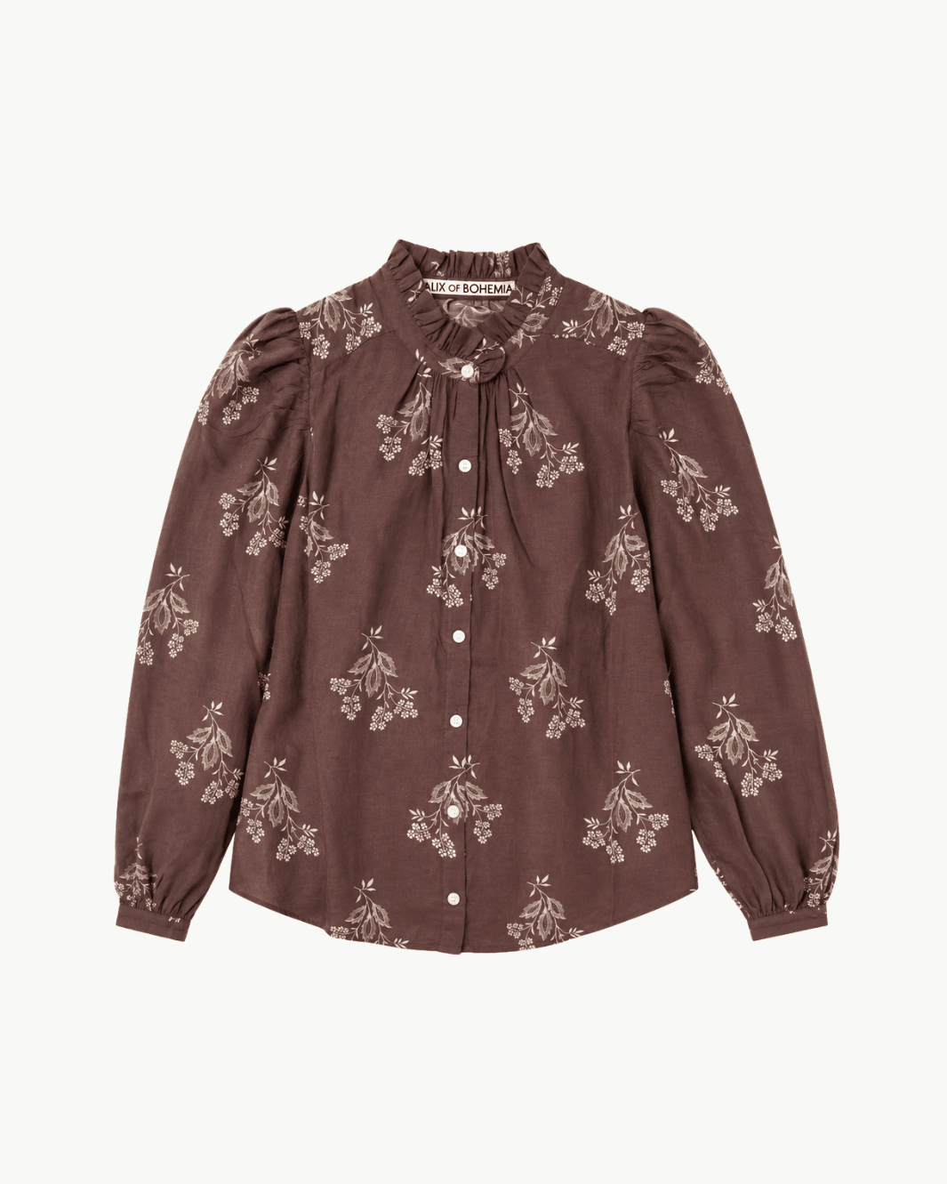 Alix of Bohemia - Annabel Doe Elderflower Shirt Medium Brown - Kalifornia Jean Bar
