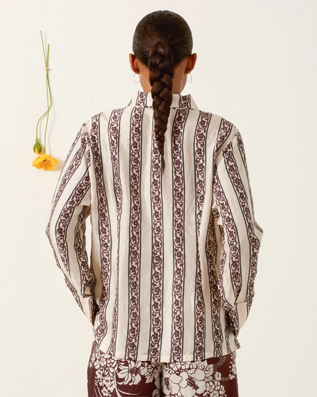 Alix of Bohemia - Dana Climbing Vine Silk Shirt - Kalifornia Jean Bar