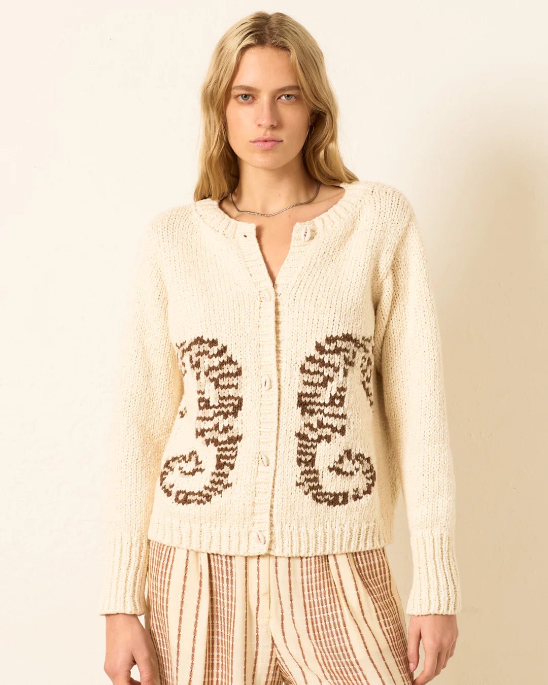 Alix of Bohemia - Sammi Pearl Seahorse Cardigan - Kalifornia Jean Bar