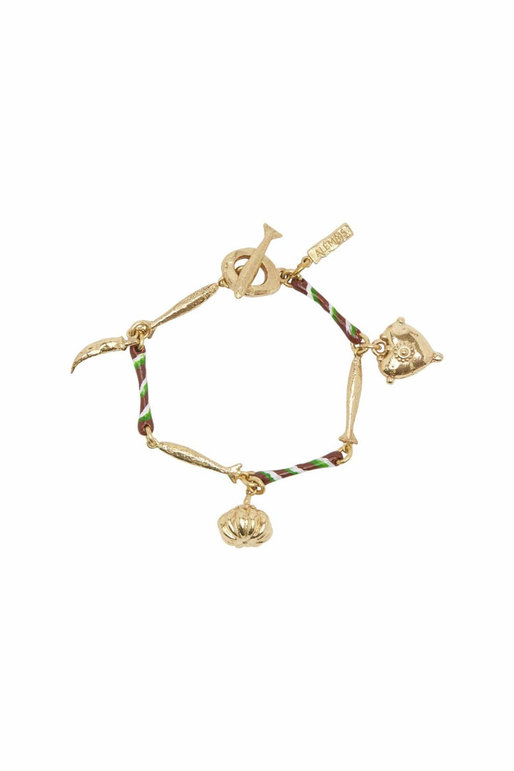 Amérais - Tesori Verde Stripe Charm Bracelet - Kalifornia Jean Bar
