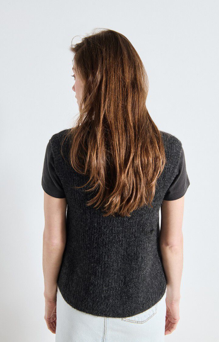 American Vintage - Charcoal Cardigan East Vest - Kalifornia Jean Bar