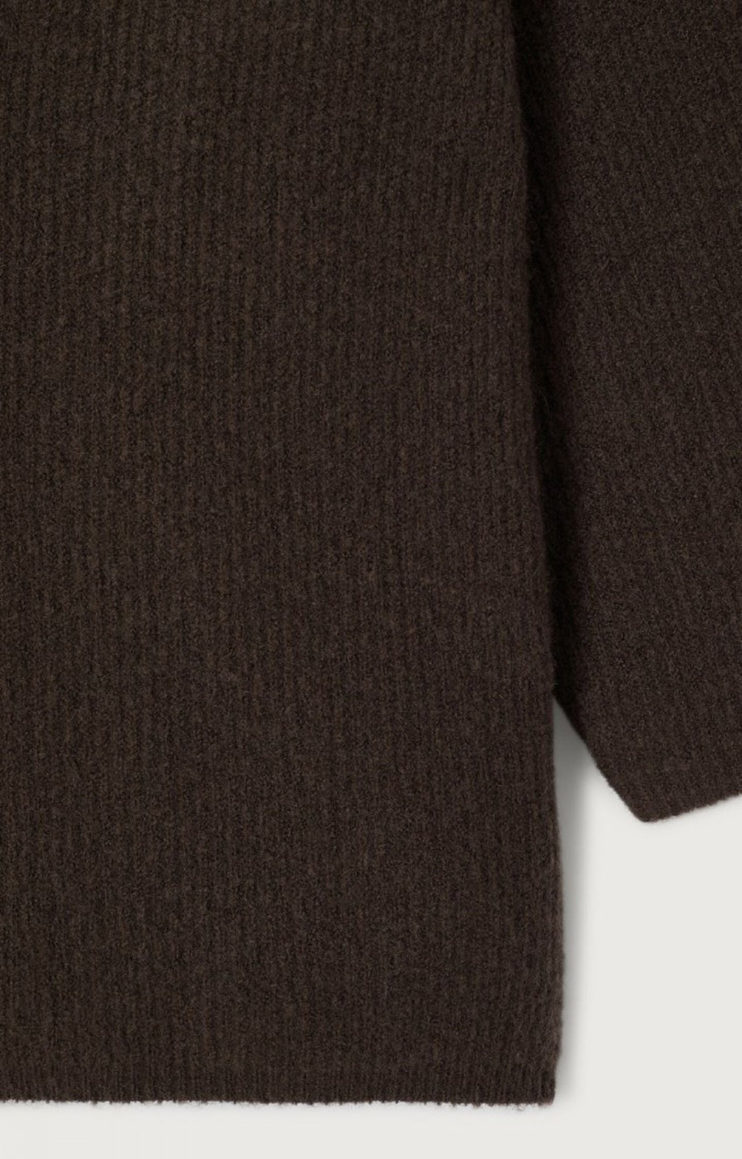American Vintage - Damsville V-Neck Cardigan - Melange Brown - Kalifornia Jean Bar