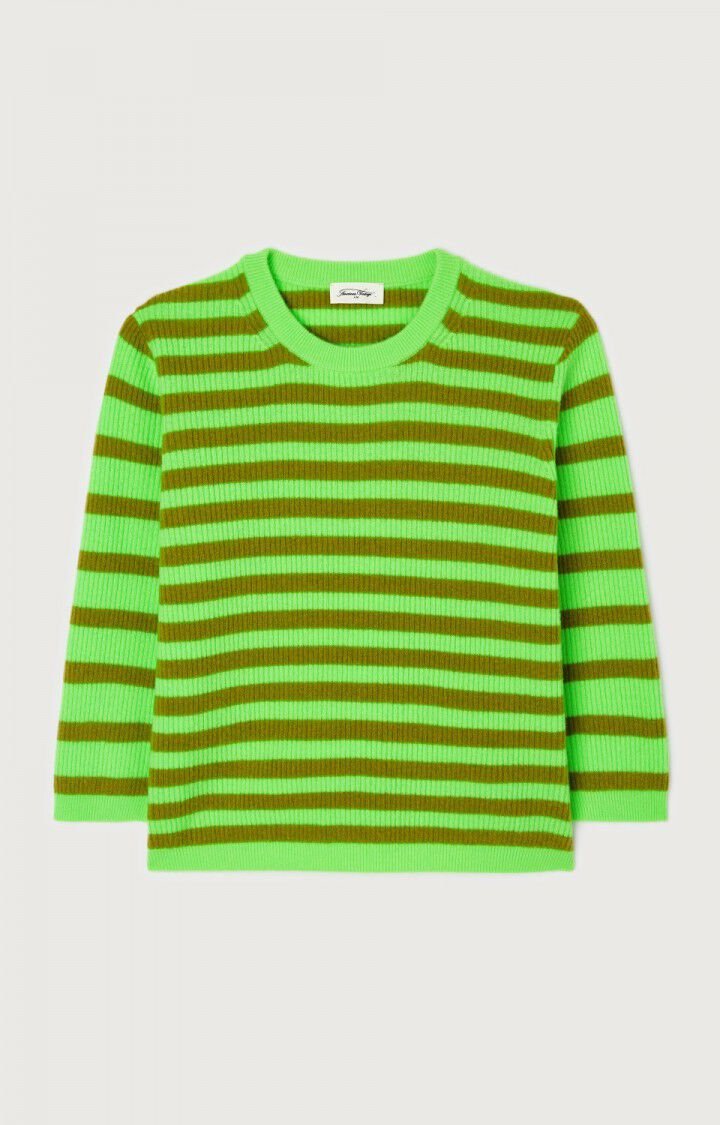 American Vintage - Green Stripe Chameleon Women's Jumper Raxow - Kalifornia Jean Bar