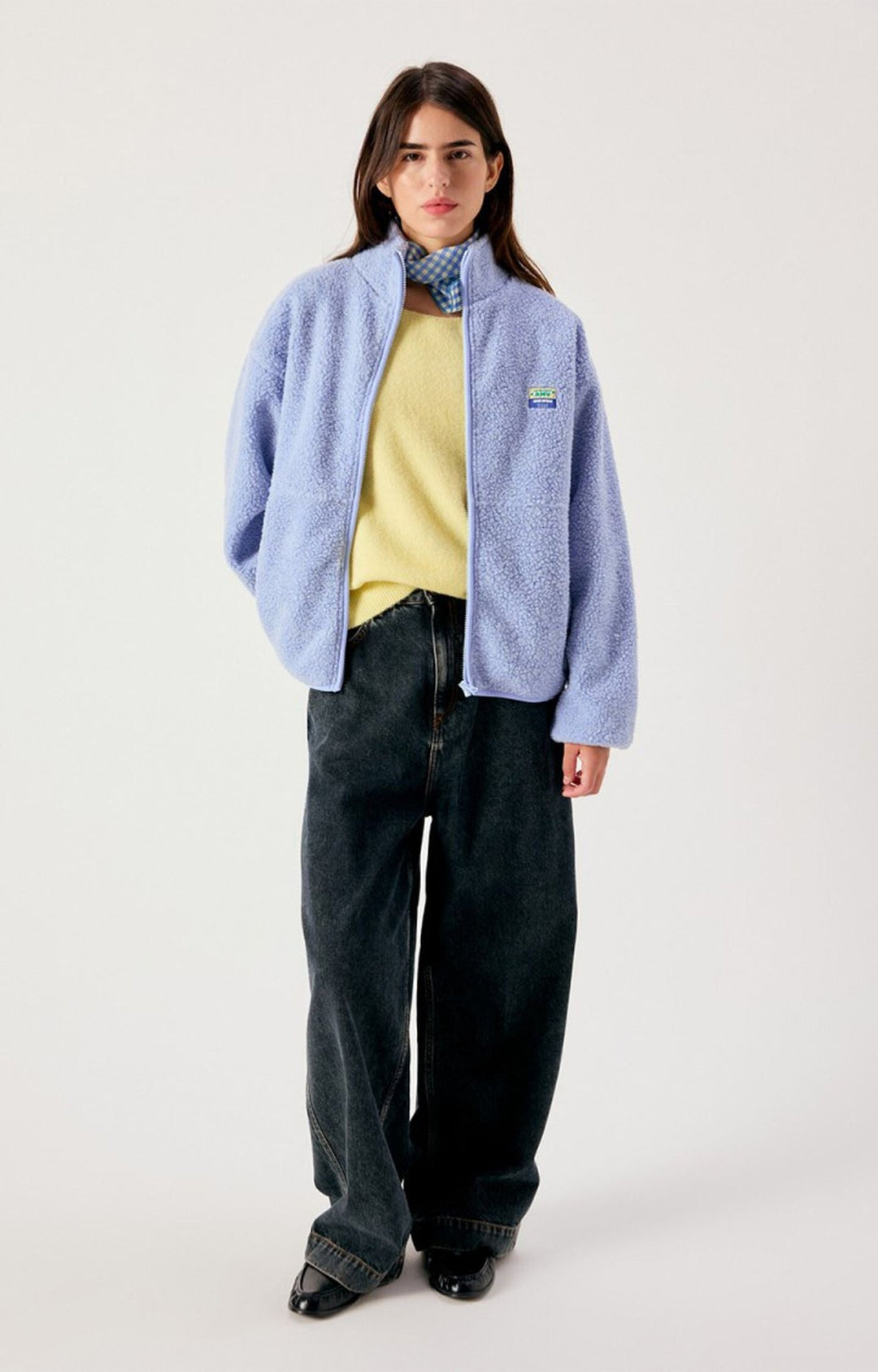 American Vintage - Hoktown Fleece Jacket Melange Frost - Kalifornia Jean Bar