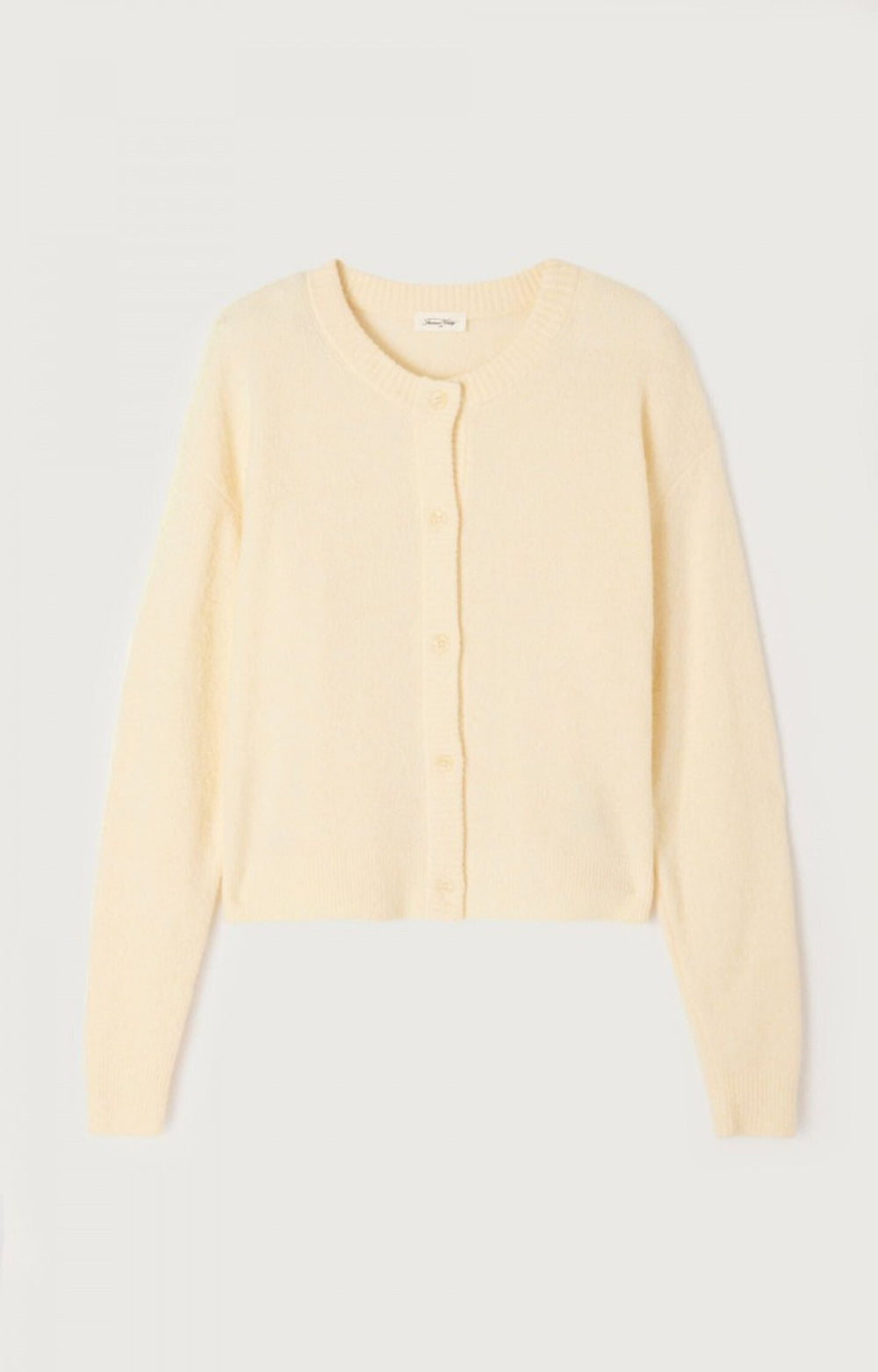 American Vintage - Melange Pannacotta Damsville Crewneck Cardigan - Kalifornia Jean Bar