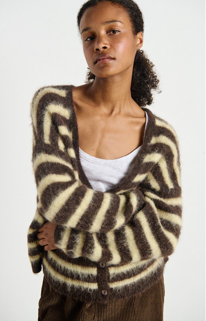 American Vintage - Striped Soya Root Nenybay Cardigan - Kalifornia Jean Bar