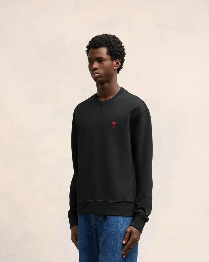 AMI Paris - Black Red Ami De Coeur Sweatshirt - Kalifornia Jean Bar