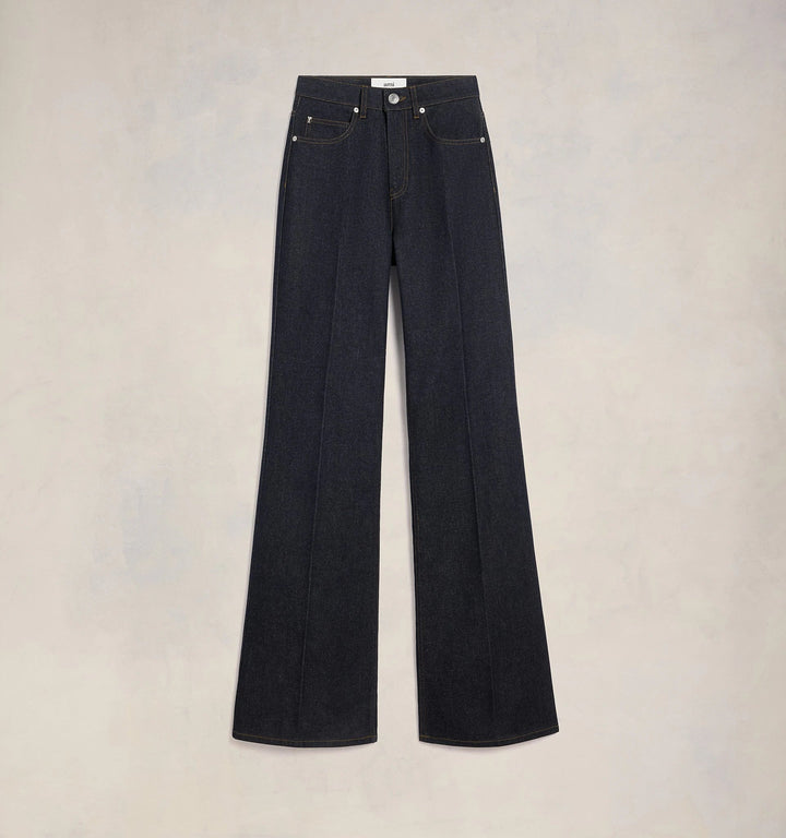 AMI Paris - Blue Flare Fit Jeans in Indigo - Kalifornia Jean Bar