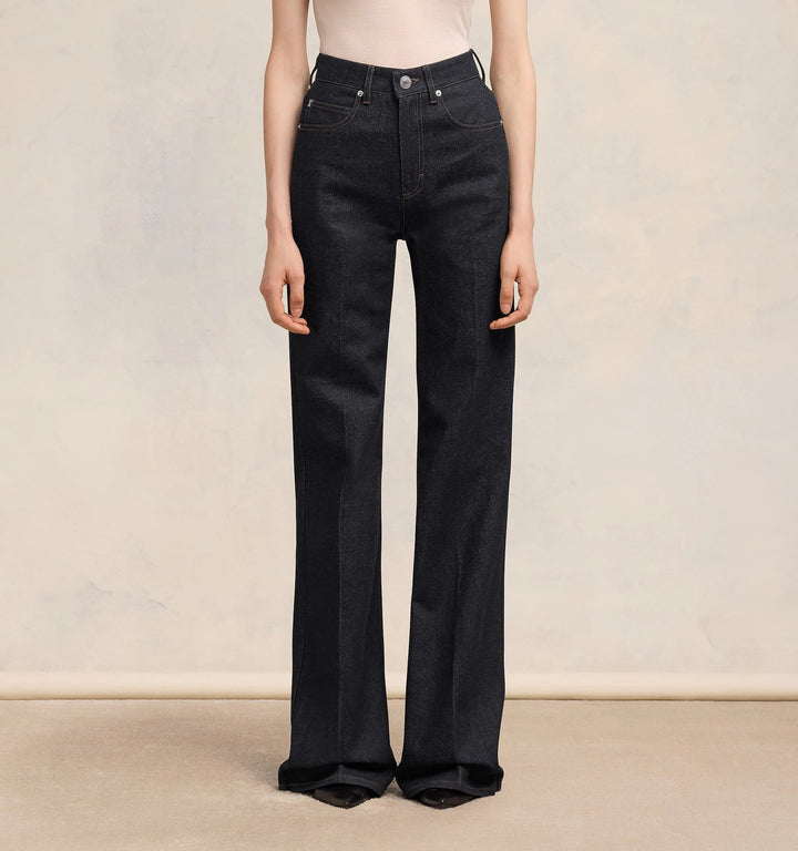 AMI Paris - Blue Flare Fit Jeans in Indigo - Kalifornia Jean Bar