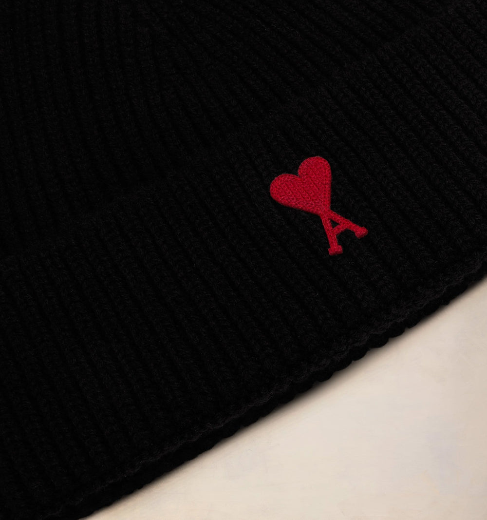 AMI Paris - Red Ami de Coeur Beanie - Kalifornia Jean BarAMI Paris - Red Ami de Coeur BeanieHat