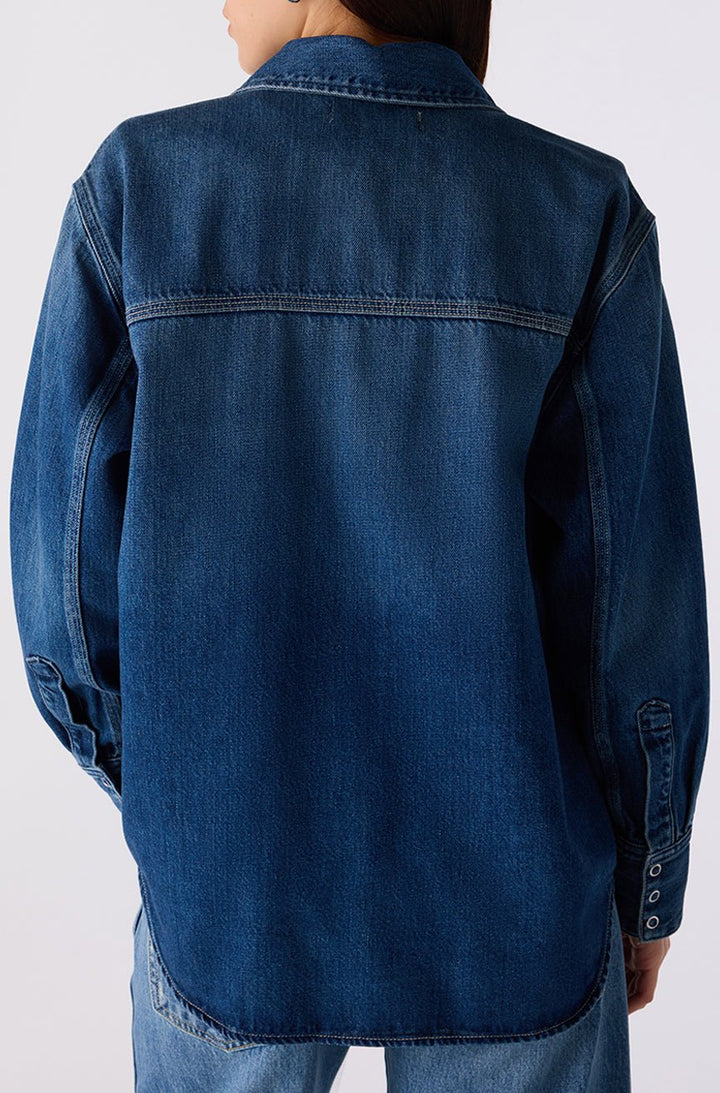 Amo - Blair Denim Shirt in Backdrop - Kalifornia Jean Bar