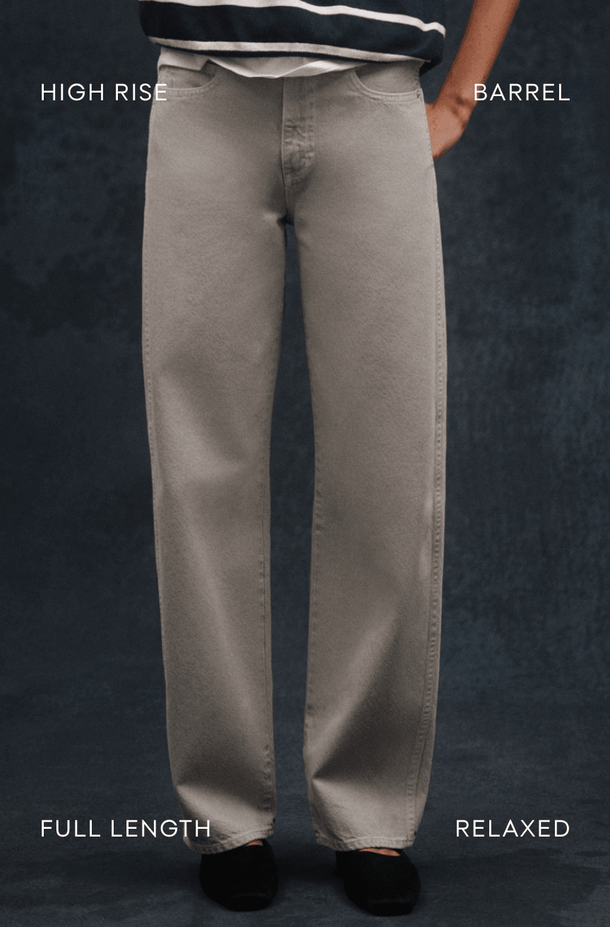 Amo - Christie Barrel Jean in Imprint - Kalifornia Jean Bar