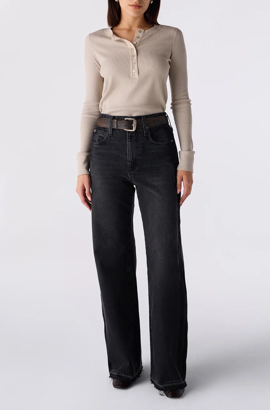 Amo - Frida Wide Leg Jean in Recall - Kalifornia Jean Bar